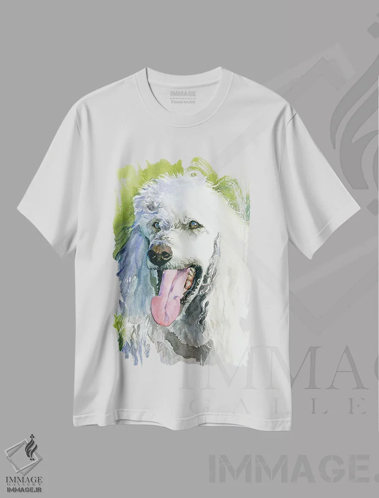 تیشرت سفید طرح دار الیور، دکور معاصر اثر جودیت استاین | فروشگاه ایماژ