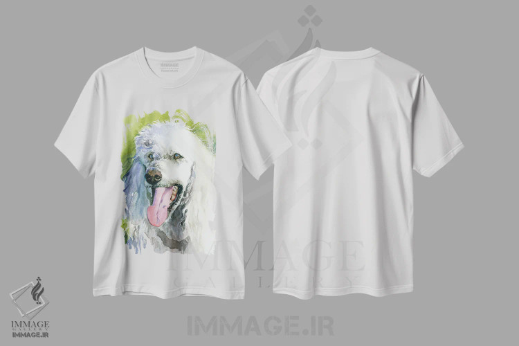 تیشرت سفید طرح دار الیور، دکور معاصر اثر جودیت استاین | فروشگاه ایماژ