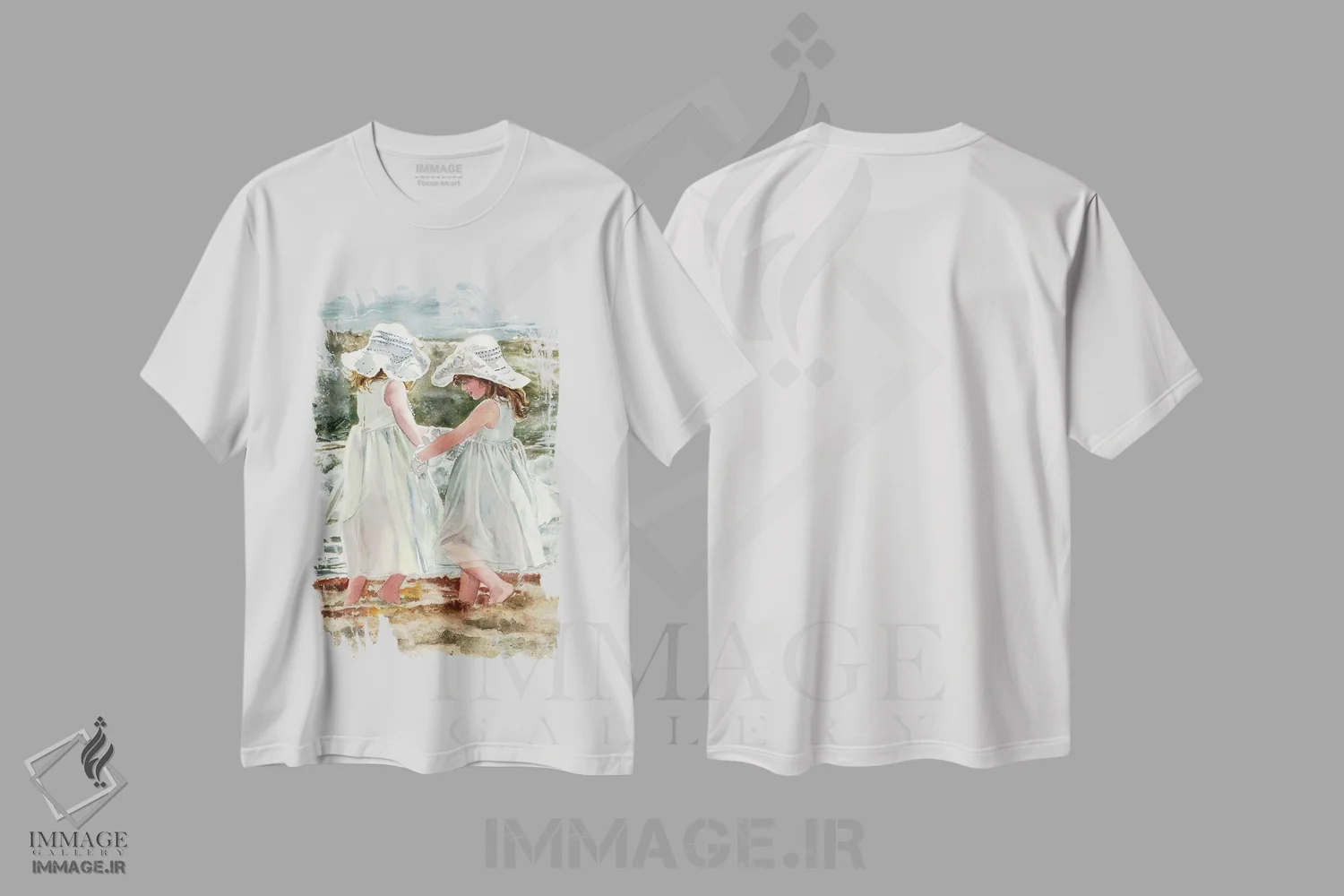 تیشرت سفید طرح دار رقصندگان عزیز، دکور معاصر اثر جودیت استاین | فروشگاه ایماژ