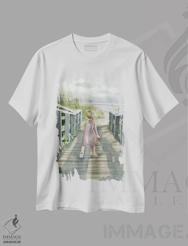تیشرت سفید طرح دار وقت گذراندن با هانا، دکور معاصر اثر جودیت استاین | immage.ir