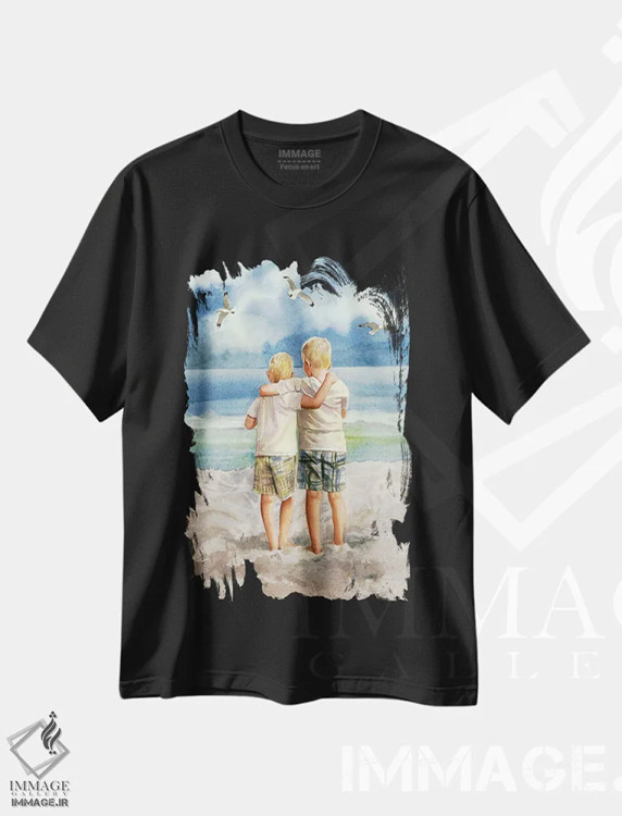 تیشرت مشکی طرح دار او سنگین نیست، دکور معاصر اثر جودیت استاین | immage.ir