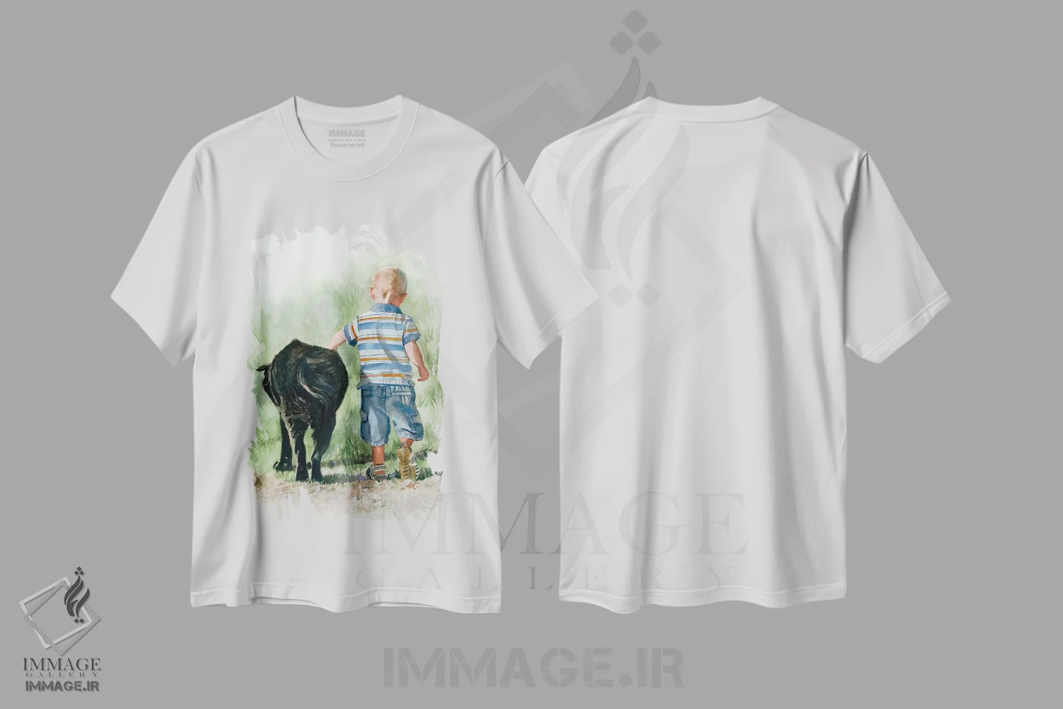 تیشرت سفید طرح دار باید عاشق سگ ها بود، دکور معاصر اثر جودیت استاین | فروشگاه ایماژ