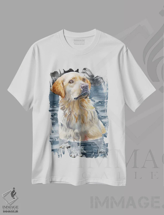 تیشرت سفید طرح دار بیلی، دکور کلبه و لژ اثر جودیت استاین | فروشگاه ایماژ