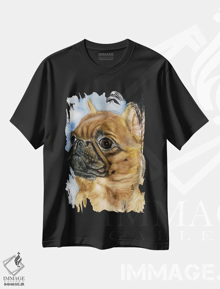 تیشرت مشکی طرح دار همراه همیشه حاضر، دکور معاصر اثر جودیت استاین | immage.ir