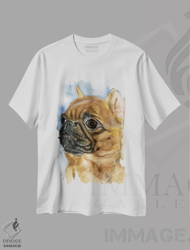 تیشرت سفید طرح دار همراه همیشه حاضر، دکور معاصر اثر جودیت استاین | فروشگاه ایماژ