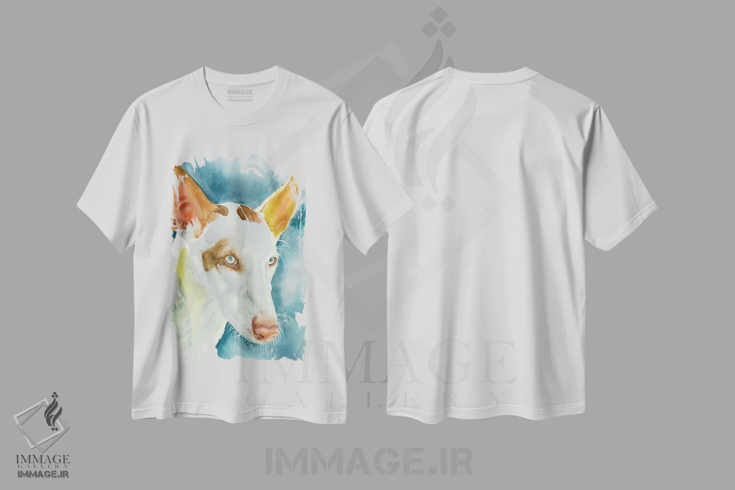 تیشرت سفید طرح دار بیزر اثر جودیت استاین | immage.ir