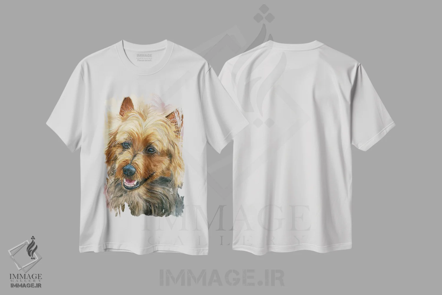 تیشرت سفید طرح دار استرالیا، دکور معاصر اثر جودیت استاین | فروشگاه ایماژ