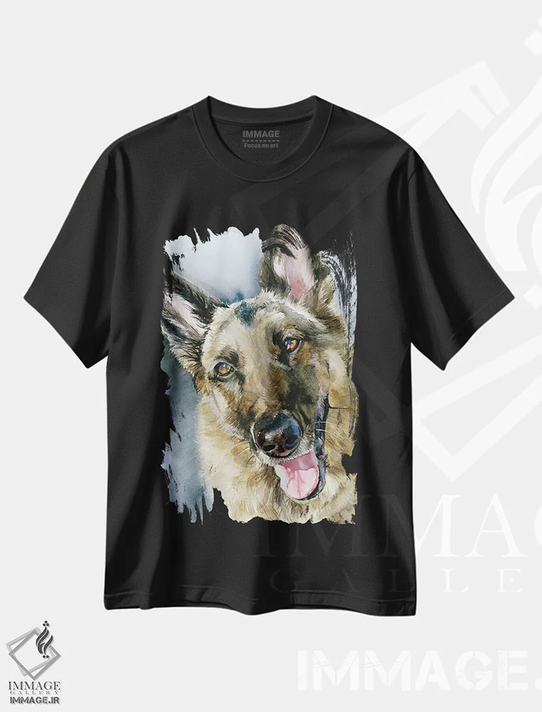 تیشرت مشکی طرح دار برو برو، دکور معاصر اثر جودیت استاین | فروشگاه ایماژ