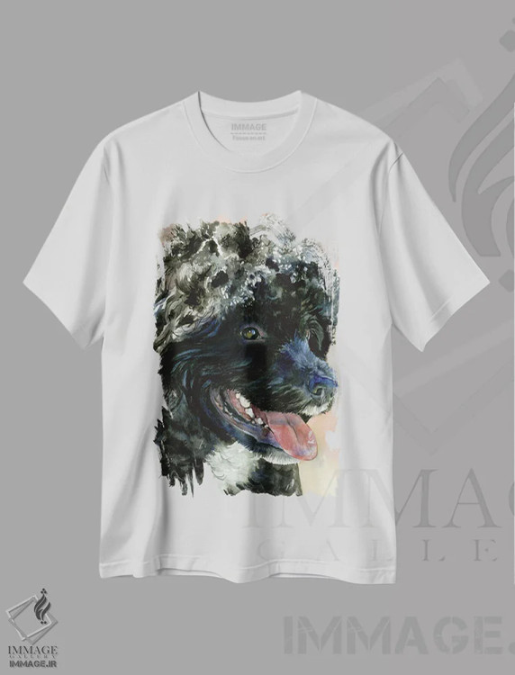 تیشرت سفید طرح دار یکی از اعضای تیم، دکور معاصر اثر جودیت استاین | فروشگاه ایماژ