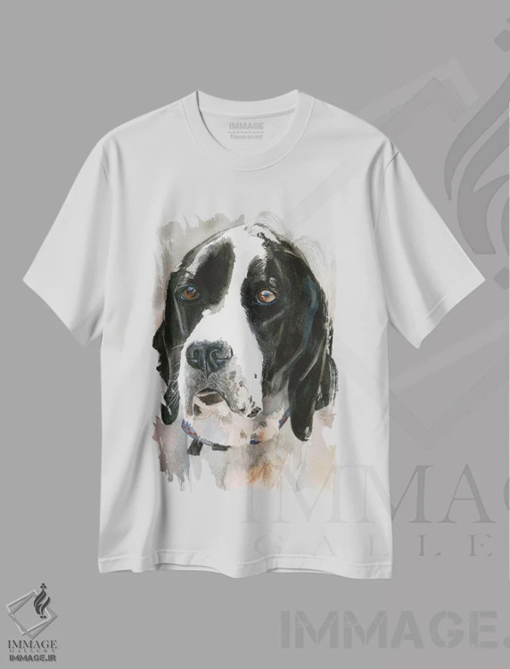 تیشرت سفید طرح دار دیدگاه، دکور معاصر اثر جودیت استاین | فروشگاه ایماژ