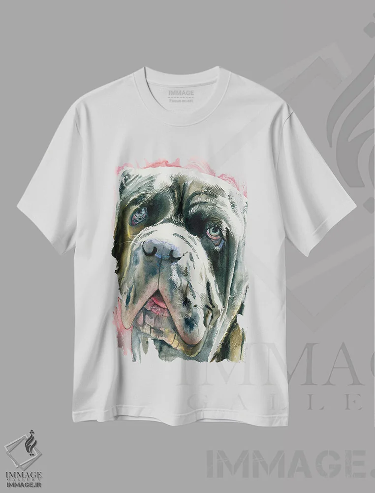 تیشرت سفید طرح دار نئو، دکور معاصر اثر جودیت استاین | immage.ir