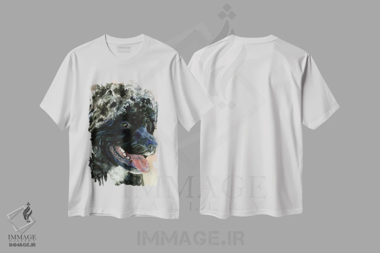 تیشرت سفید طرح دار یکی از اعضای تیم، دکور معاصر اثر جودیت استاین | فروشگاه ایماژ