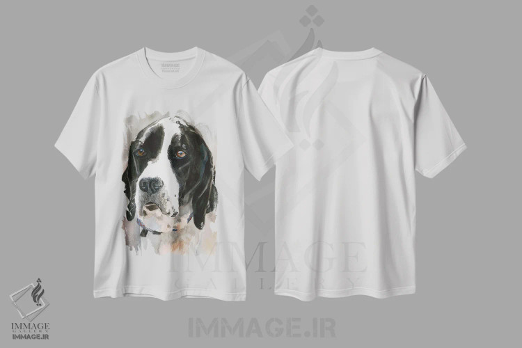 تیشرت سفید طرح دار دیدگاه، دکور معاصر اثر جودیت استاین | فروشگاه ایماژ