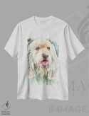تیشرت سفید طرح دار سگ نجیب، دکور معاصر اثر جودیت استاین | immage.ir