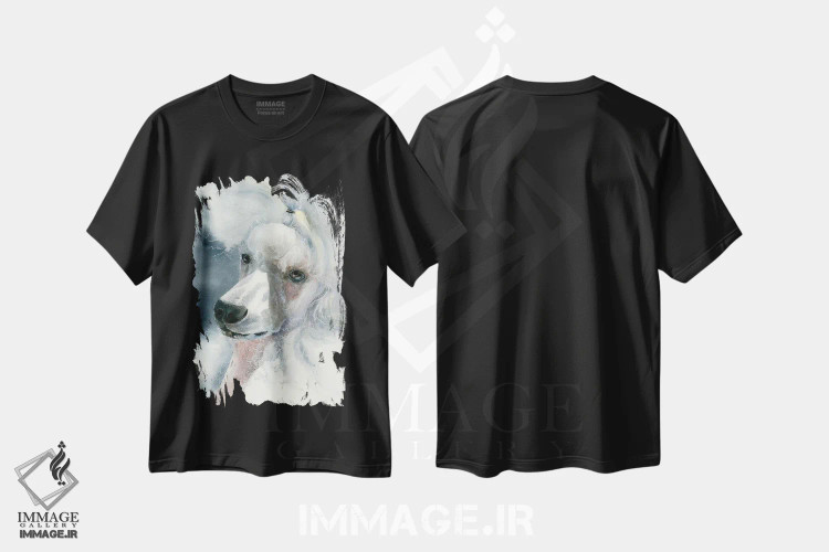 تیشرت مشکی طرح دار بانوی شیک و باوقار، دکور معاصر اثر جودیت استاین | immage.ir