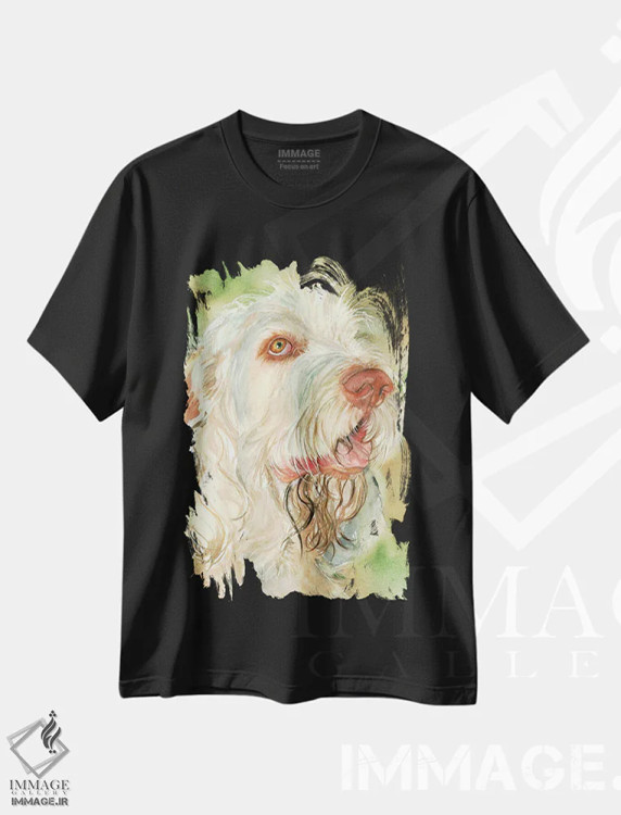 تیشرت مشکی طرح دار این است عشق، دکور معاصر اثر جودیت استاین | immage.ir