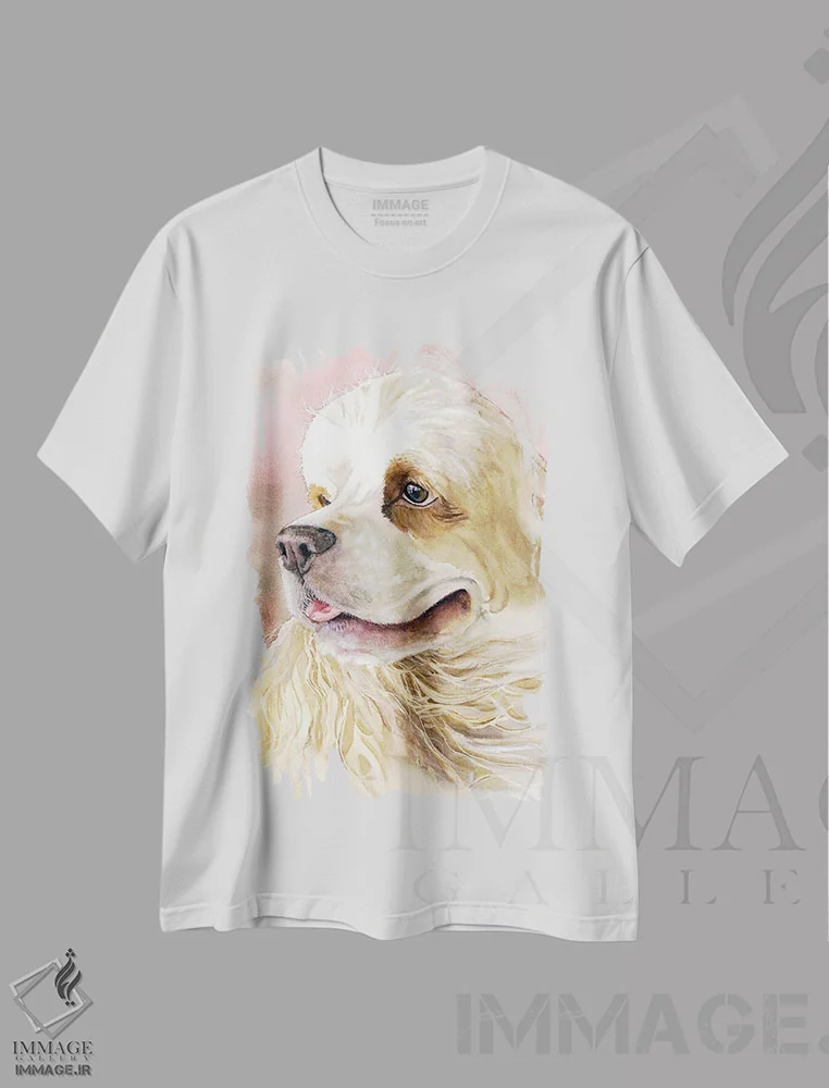 تیشرت سفید طرح دار خامه و شکر، هنر فاخر معاصر اثر جودیت استاین | فروشگاه ایماژ