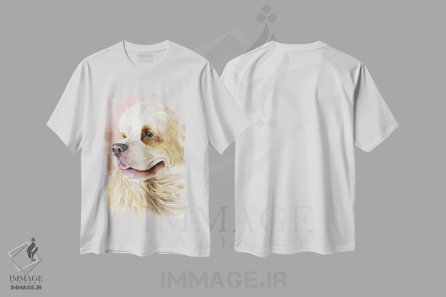 تیشرت سفید طرح دار خامه و شکر، هنر فاخر معاصر اثر جودیت استاین | فروشگاه ایماژ