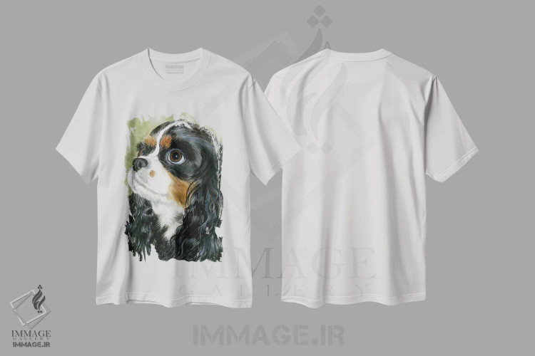 تیشرت سفید طرح دار شایستهٔ پادشاه، هنر فاخر معاصر اثر جودیت استاین | immage.ir