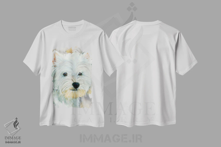 تیشرت سفید طرح دار برو وستی، هنر فاخر معاصر اثر جودیت استاین | فروشگاه ایماژ