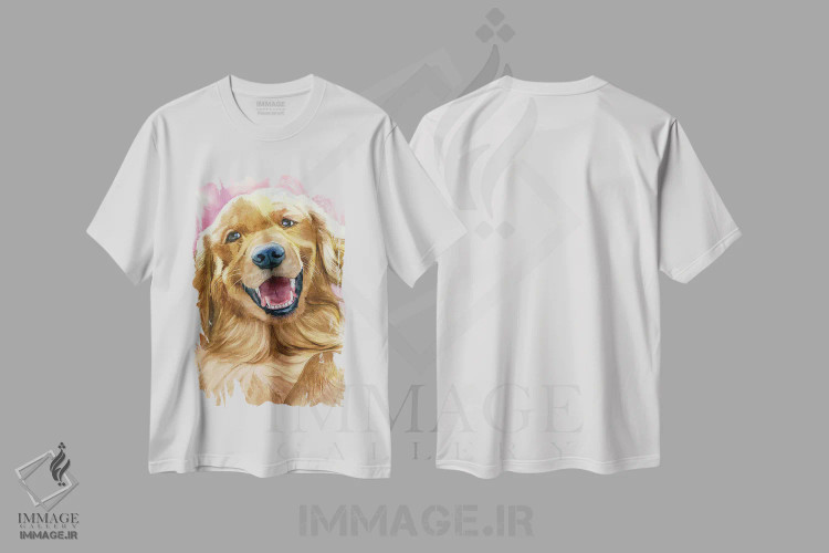 تیشرت سفید طرح دار لحظهٔ طلایی، هنر فاخر معاصر اثر جودیت استاین | immage.ir