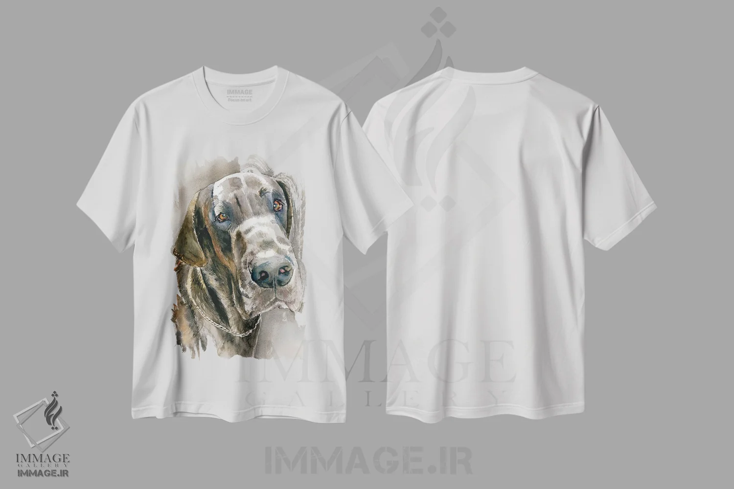 تیشرت سفید طرح دار گریت دین، هنر فاخر معاصر اثر جودیت استاین | immage.ir