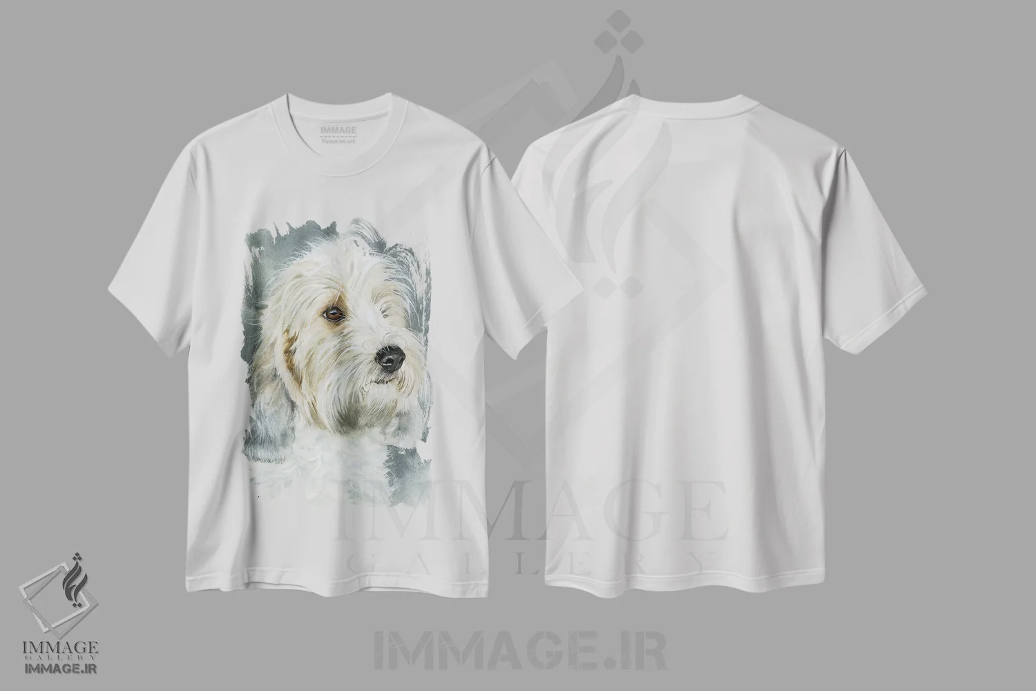 تیشرت سفید طرح دار خوش مشرب و بی خیال، هنر فاخر معاصر اثر جودیت استاین | immage.ir