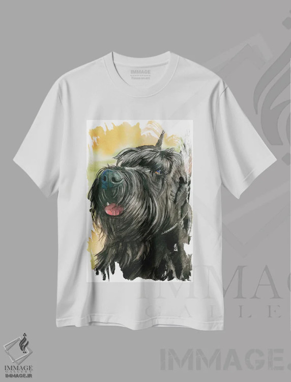 تیشرت سفید طرح دار همه فن حریف اثر جودیت استاین | فروشگاه ایماژ