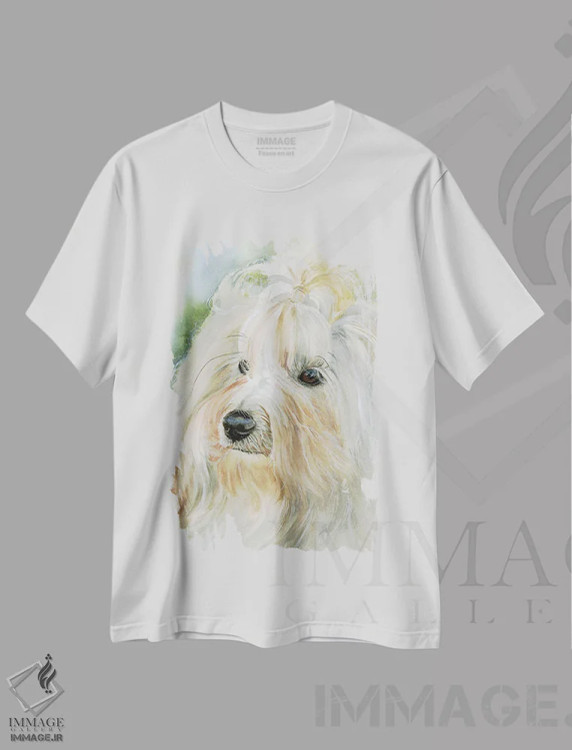 تیشرت سفید طرح دار هاوانای کوچک، هنر فاخر معاصر اثر جودیت استاین | فروشگاه ایماژ