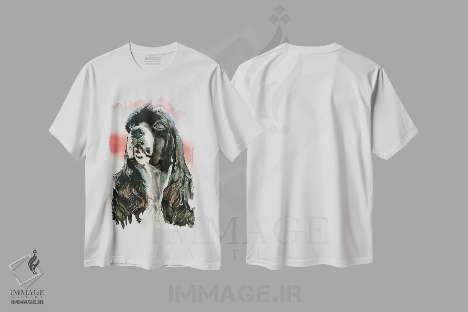 تیشرت سفید طرح دار روح مجلس، هنر فاخر معاصر اثر جودیت استاین | immage.ir