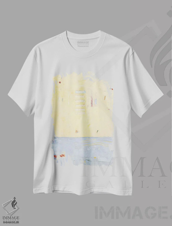 تیشرت سفید طرح دار جای خود را حفظ کن اثر جودی میجر | immage.ir
