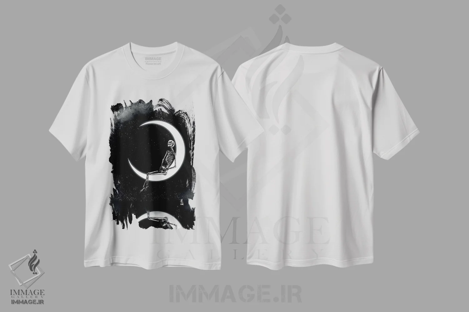 تیشرت سفید طرح دار رویاباف، دکوراسیون جایگزین اثر جنید مورتیمر | immage.ir