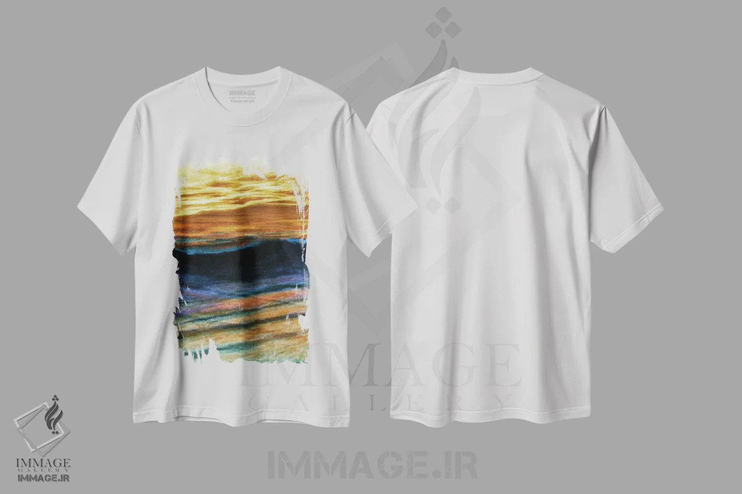 تیشرت سفید طرح دار آثار جولیا دی سانو - immage.ir