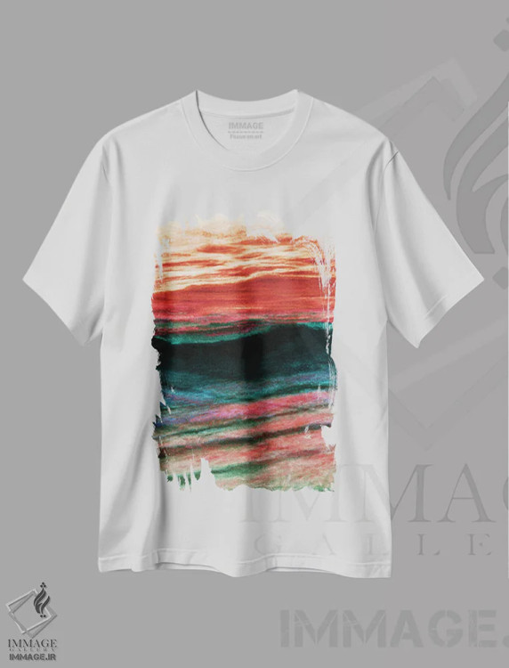 تیشرت سفید طرح دار آثار جولیا دی سانو - فروشگاه ایماژ