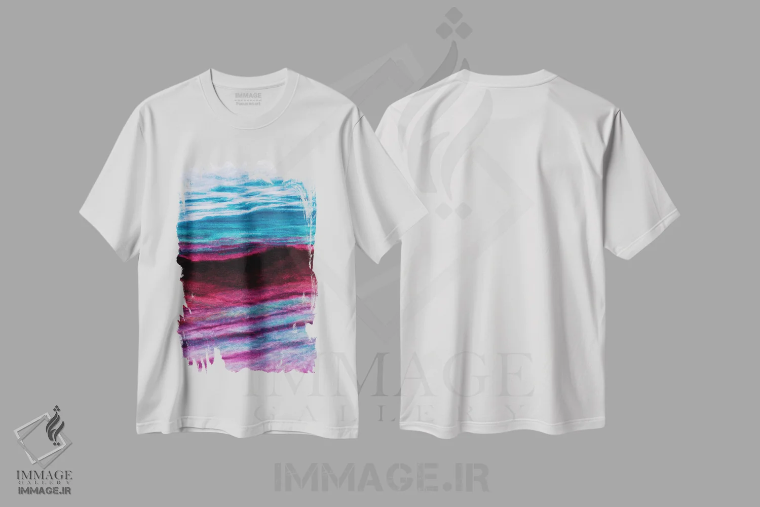 تیشرت سفید طرح دار آثار جولیا دی سانو - immage.ir