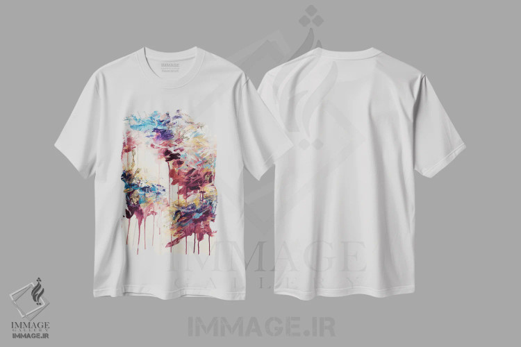تیشرت سفید طرح دار ترانهٔ نجواشده یک اثر جولیا دی سانو | immage.ir