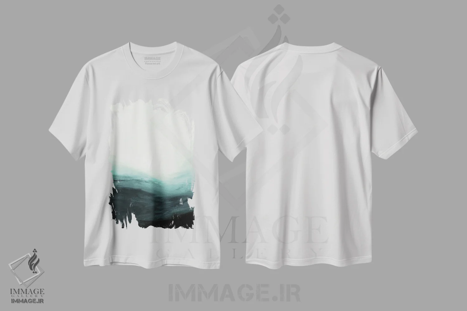 تیشرت سفید طرح دار عنایت دوم اثر جولیا دی سانو | immage.ir