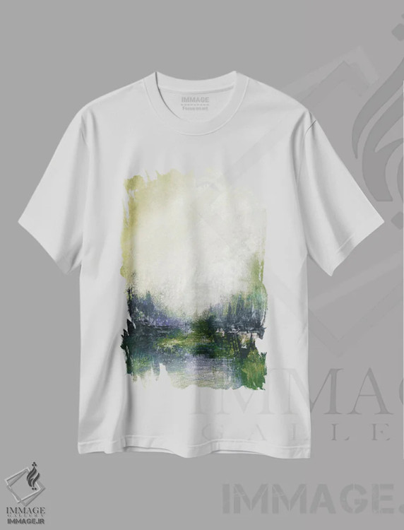 تیشرت سفید طرح دار آرکادیا یک اثر جولیا دی سانو | immage.ir