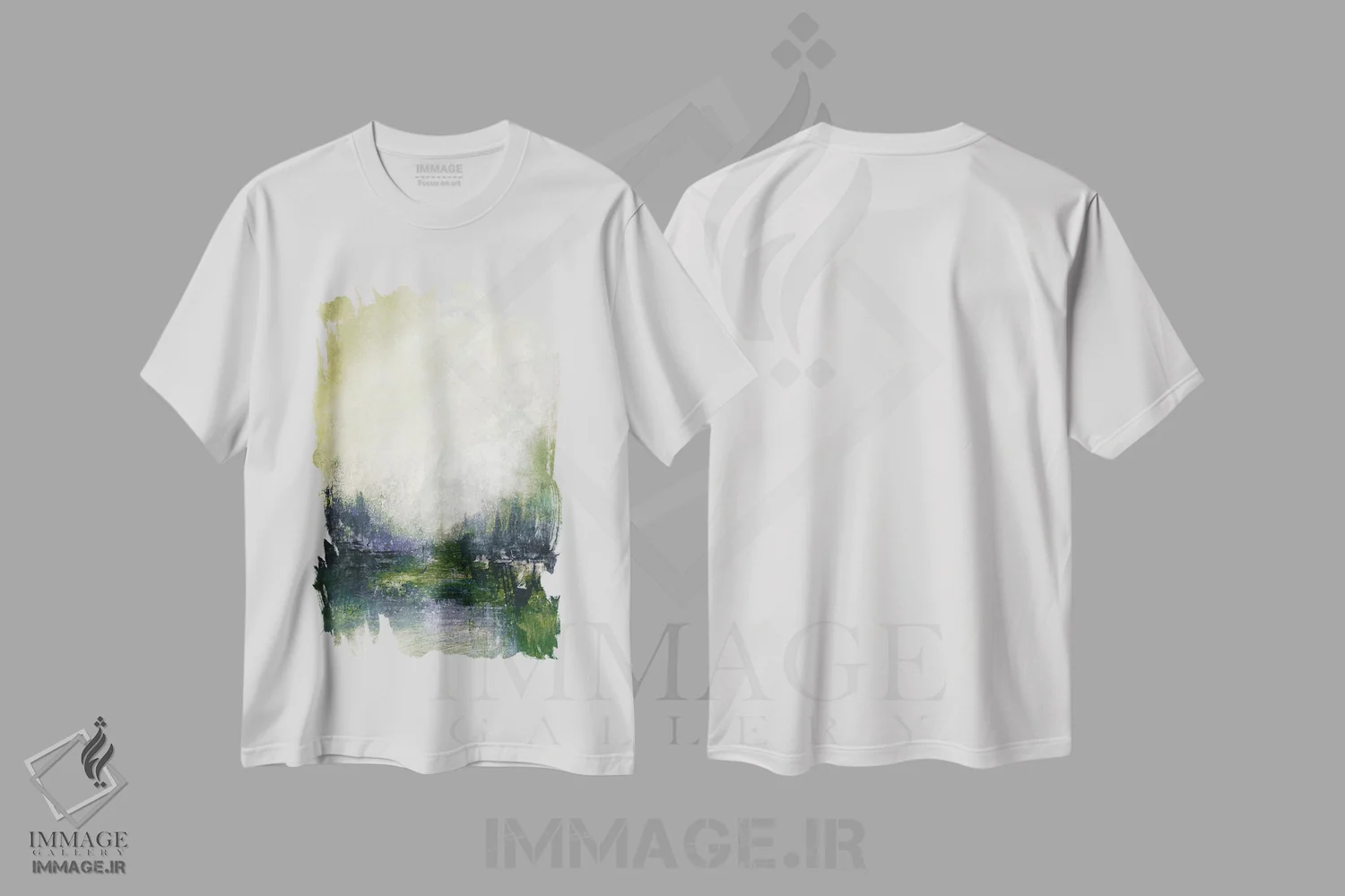 تیشرت سفید طرح دار آرکادیا یک اثر جولیا دی سانو | immage.ir