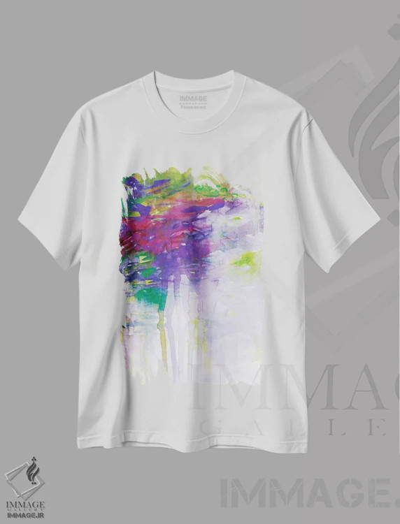 تیشرت سفید طرح دار رویای کارناوال پنجم اثر جولیا دی سانو | فروشگاه ایماژ