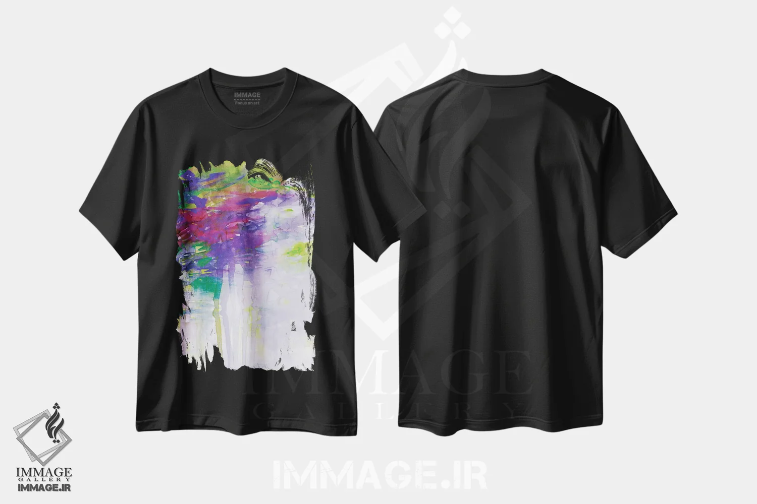 تیشرت مشکی طرح دار رویای کارناوال پنجم اثر جولیا دی سانو | immage.ir