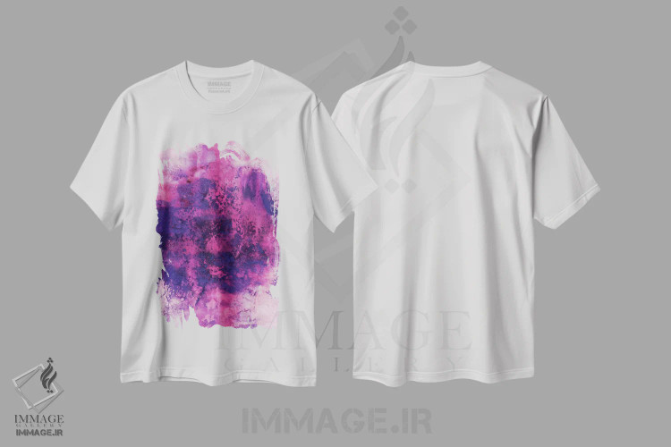 تیشرت سفید طرح دار عصر V اثر جولیا دی سانو | immage.ir