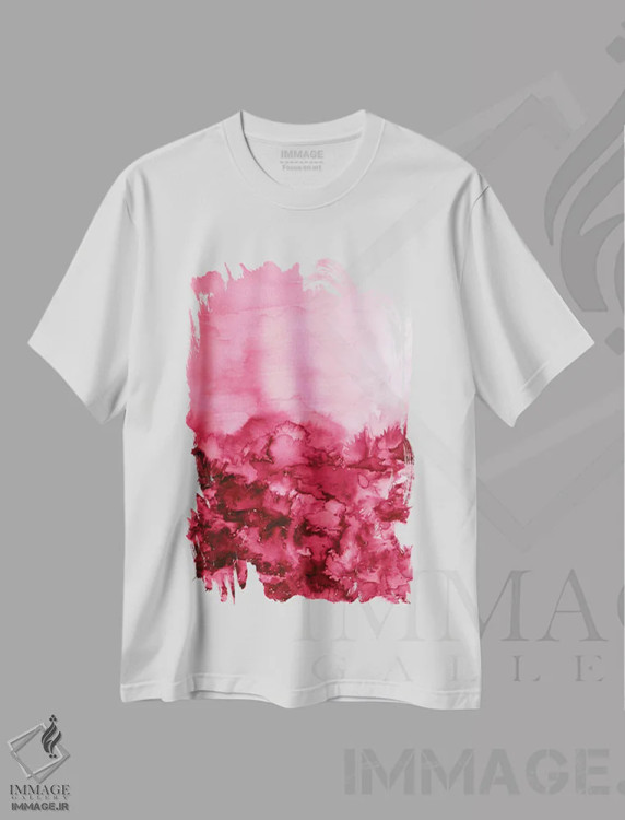 تیشرت سفید طرح دار به سوی ابدیت اثر جولیا دی سانو | فروشگاه ایماژ