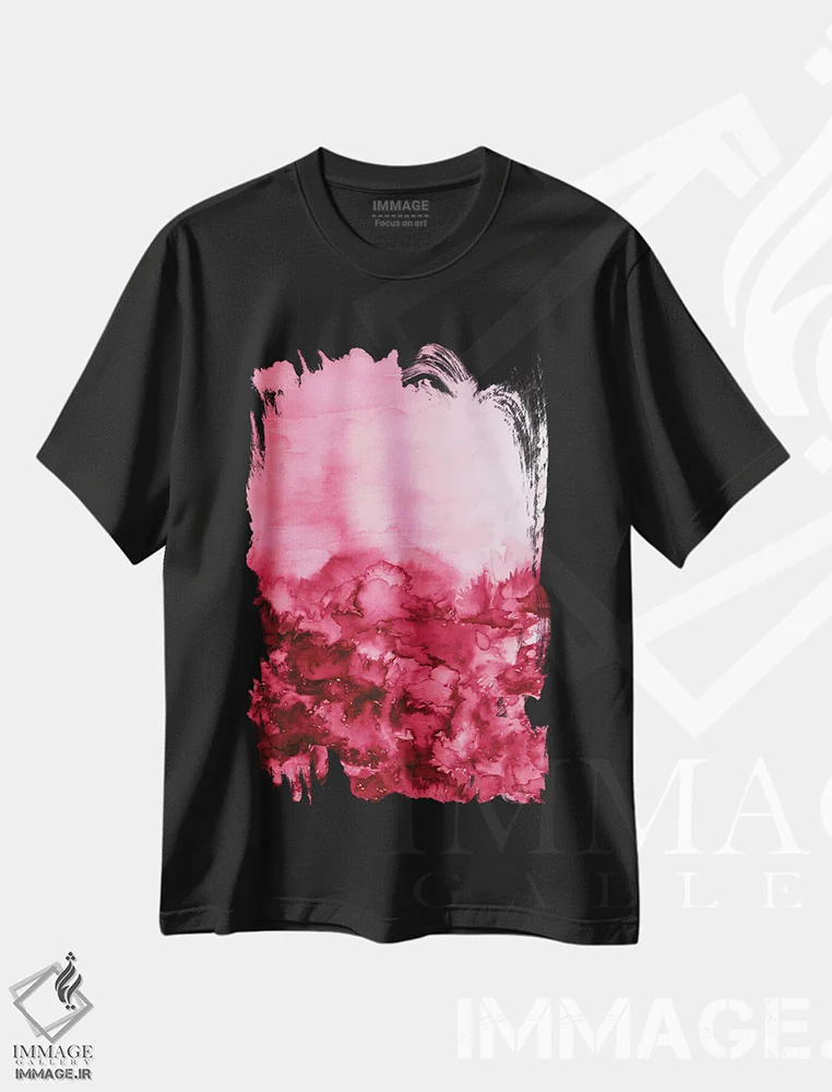 تیشرت مشکی طرح دار به سوی ابدیت اثر جولیا دی سانو | immage.ir