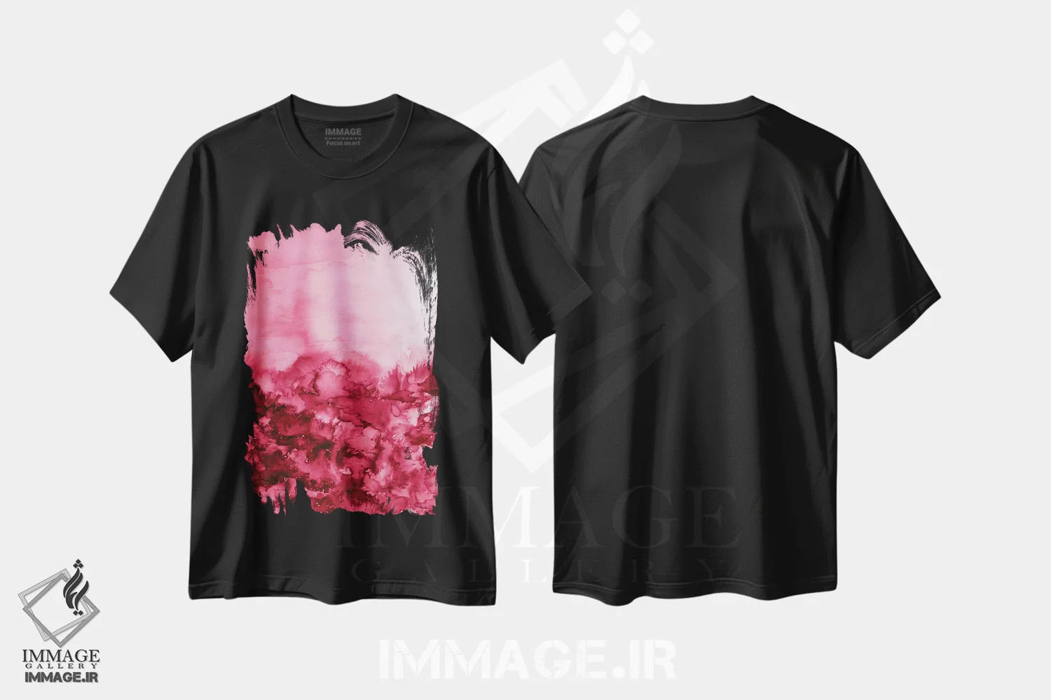 تیشرت مشکی طرح دار به سوی ابدیت اثر جولیا دی سانو | immage.ir