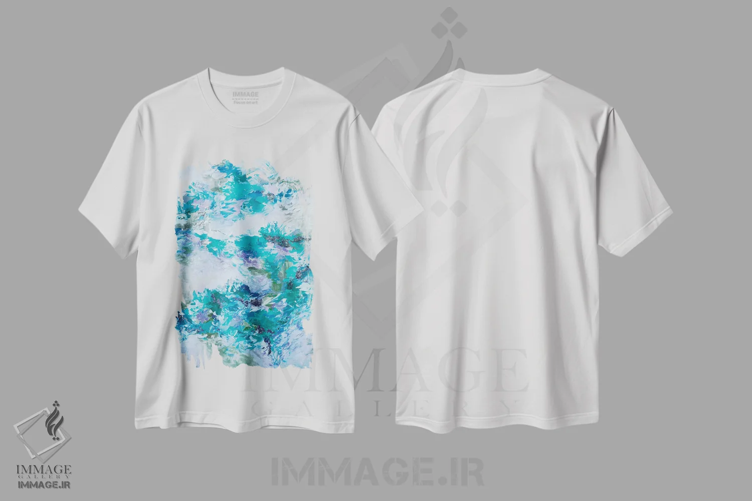 تیشرت سفید طرح دار وقتی پری دریایی بودیم XIII اثر جولیا دی سانو | immage.ir