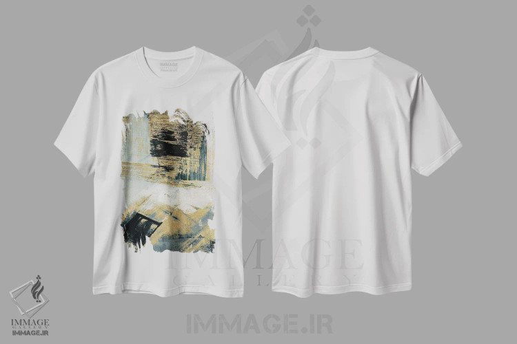 تیشرت سفید طرح دار جریان جنوبی اثر جودی شاپیرو | immage.ir