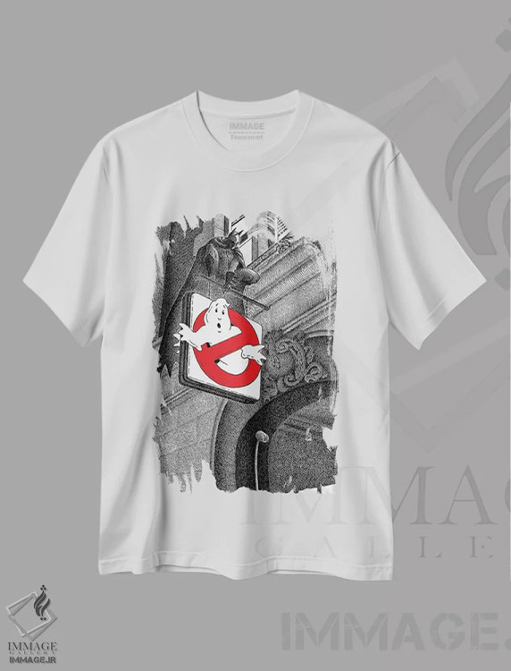 تیشرت سفید طرح دار بت من در ایستگاه آتش نشانی، دست نقاشی و طراحی دستی اثر جی.ای. لارسون | فروشگاه ایماژ