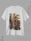 تیشرت سفید طرح دار نخل نجواگر، مدیوم اثر جنیفر بروسار | فروشگاه ایماژ