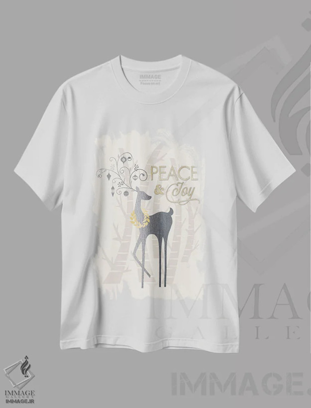 تیشرت سفید طرح دار درخشش قطبی I، تابلو و عبار ت های کریسمسی اثر جنیفر اللوری | فروشگاه ایماژ